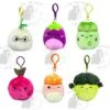 Squishmallow 3.5 Inch Vegetable Squad Set Of 6 - Isolde, Glena, Anara, Claudia, Alba, Nash