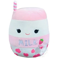 Squishmallow 8 Inch Amelie The Strawberry Milk Plush Toy