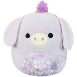 Squishmallow 8 Inch Delzi The Donkey Floral Easter Plush Toy