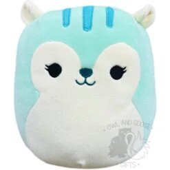 Squishmallow 8 Inch Fuyuki The Green Squirrel Plush Toy
