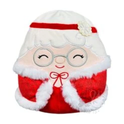Squishmallow 8 Inch Nicolette The Mrs. Claus With Headband And Cape Christmas Plush Toy
