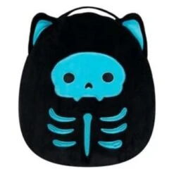Squishmallow 12 Inch Stump The Skeleton Cat Halloween Plush Treat Pail
